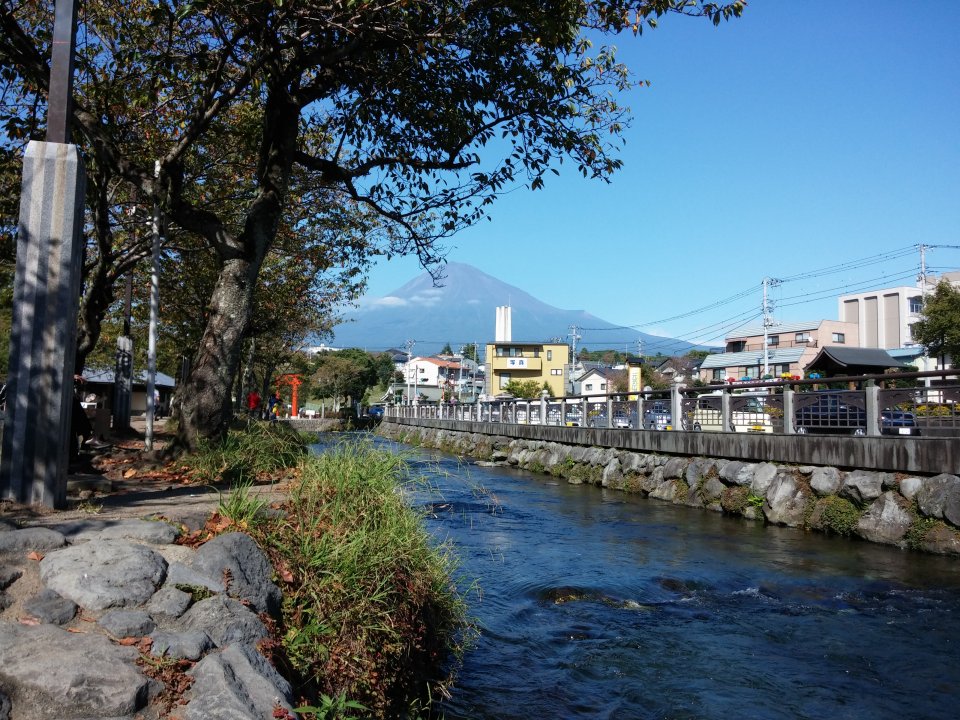 受付会場からの富士山