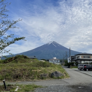 やっと拝めた富士山全容