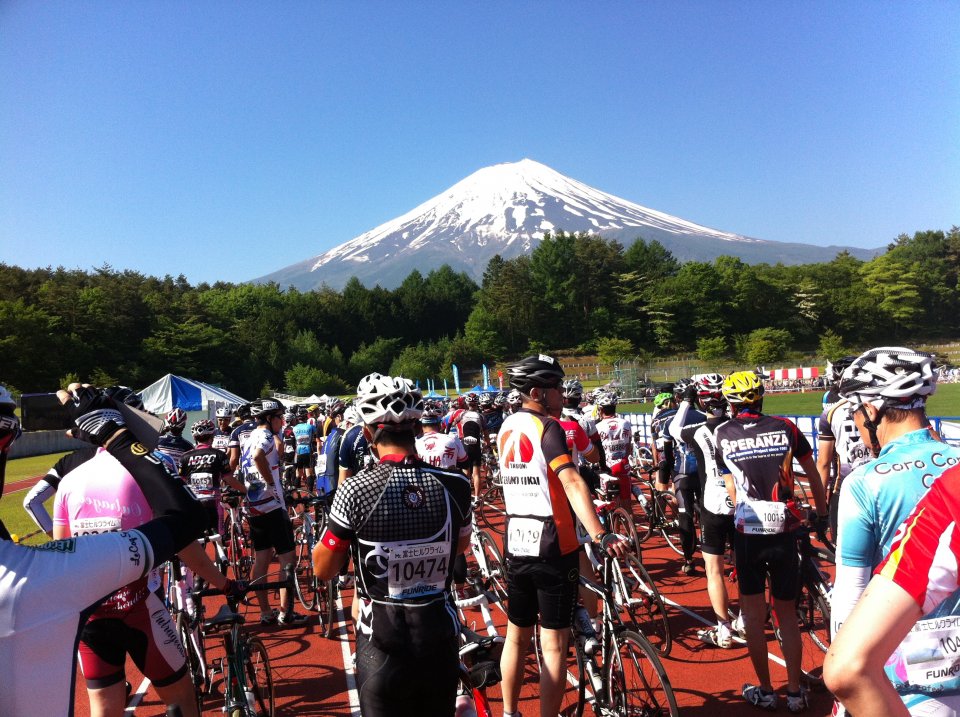 スタート会場からの富士山