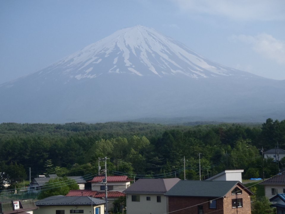 当日早朝の富士山