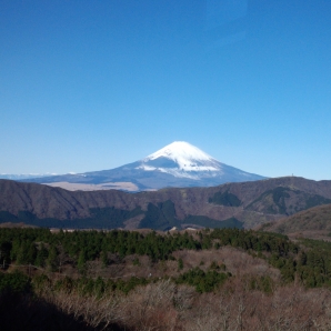ロープウエイからの富士山