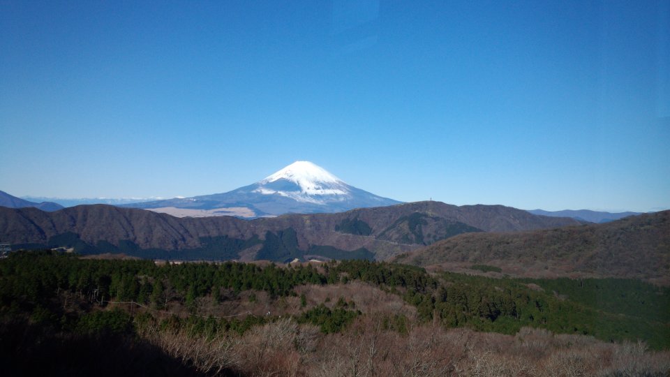 ロープウエイからの富士山